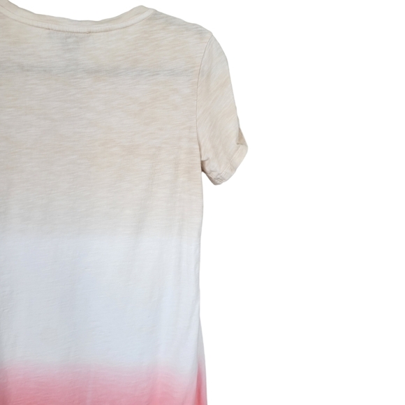 SANCTUARY So Twisted Tee Summer Casual Tunic Mini Dress Coral Ombre Sz S - Picture 6 of 10